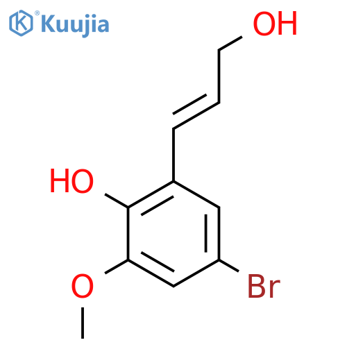 4-bromo-2-(3-hydroxyprop-1-en-1-yl)-6-methoxyphenol structure