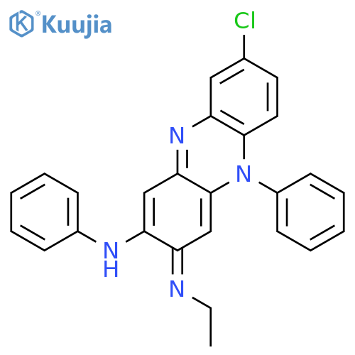2-Phenazinamine, 8-chloro-3-(ethylimino)-3,5-dihydro-N,5-diphenyl- structure