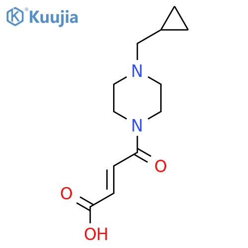 (2E)-4-[4-(cyclopropylmethyl)piperazin-1-yl]-4-oxobut-2-enoic acid structure