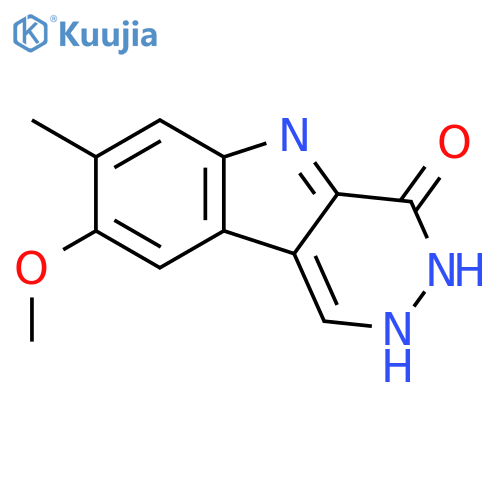 4H-Pyridazino[4,5-b]indol-4-one,3,5-dihydro-8-methoxy-7-methyl- structure