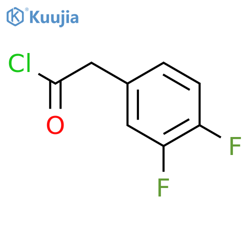 3,4-Difluorophenyl acetyl chloride structure