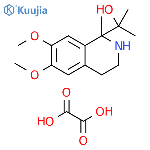 2-(6,7-Dimethoxy-1-methyl-1,2,3,4-tetrahydroisoquinolin-1-yl)propan-2-ol oxalate structure
