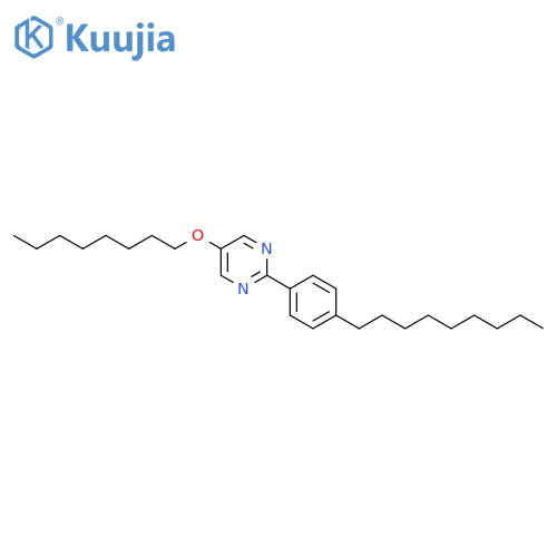 Pyrimidine,2-(4-nonylphenyl)-5-(octyloxy)- structure