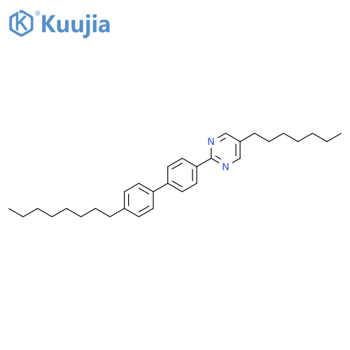 Pyrimidine, 5-heptyl-2-(4'-octyl[1,1'-biphenyl]-4-yl)- structure