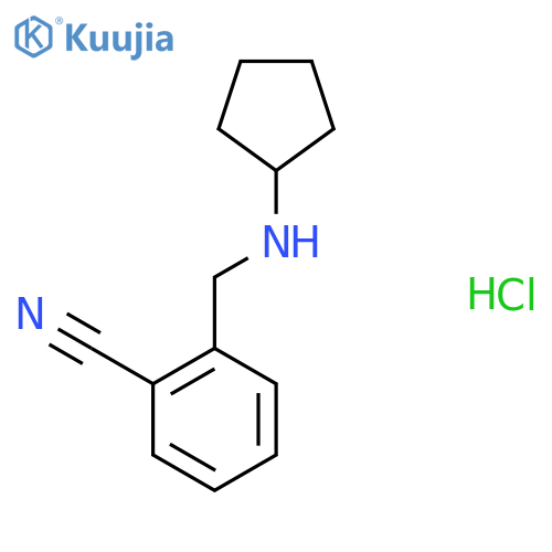 2-(Cyclopentylamino)methylbenzonitrile Hydrochloride structure