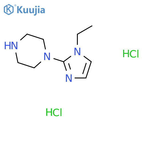 1-(1-Ethyl-1H-imidazol-2-yl)piperazine dihydrochloride structure