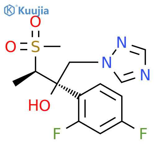 1H-1,2,4-Triazole-1-ethanol,a-(2,4-difluorophenyl)-a-[(1R)-1-(methylsulfonyl)ethyl]-,(aR)- structure