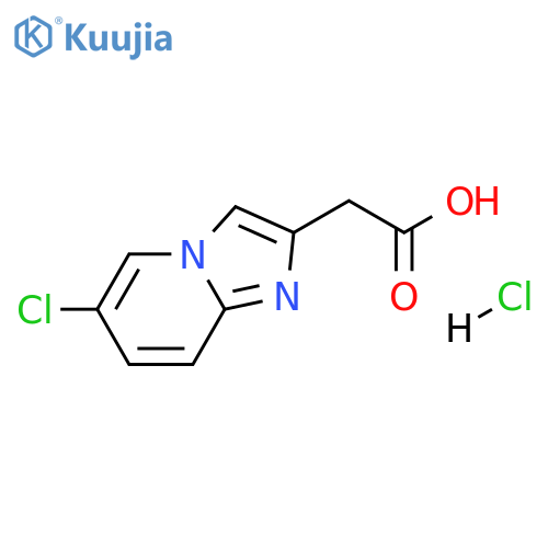 2-{6-chloroimidazo1,2-apyridin-2-yl}acetic acid hydrochloride structure