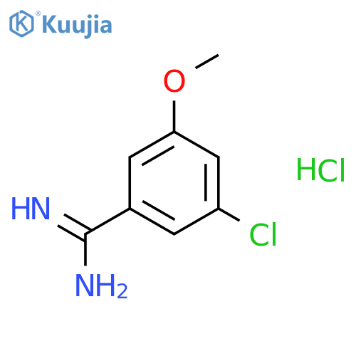 3-Chloro-5-methoxybenzenecarboximidamide hydrochloride structure