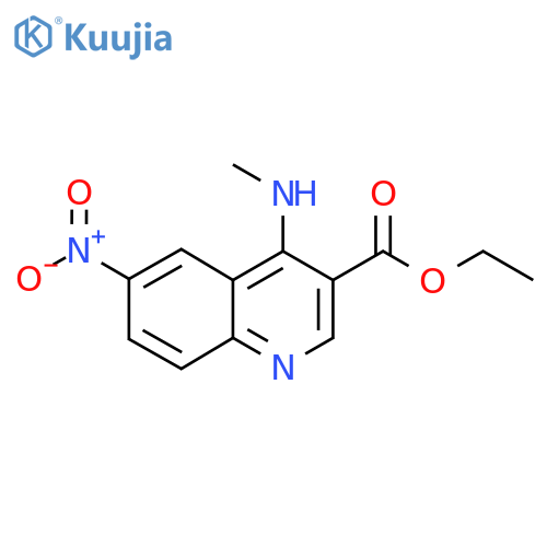 Ethyl 4-(methylamino)-6-nitroquinoline-3-carboxylate structure