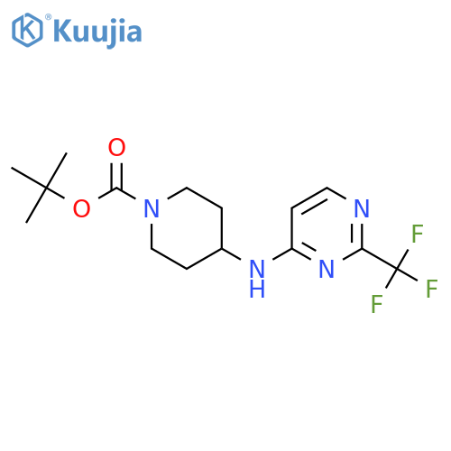 Tert-Butyl 4-{[2-(Trifluoromethyl)pyrimidin-4-yl]amino}piperidine-1-carboxylate structure