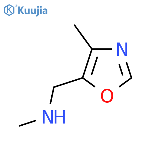 methyl(4-methyl-1,3-oxazol-5-yl)methylamine structure