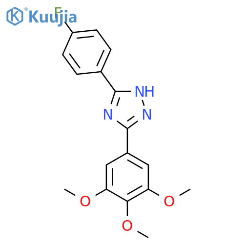 5-(4-fluorophenyl)-3-(3,4,5-trimethoxyphenyl)-1H-1,2,4-triazole structure