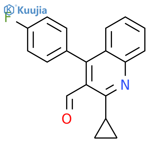 2-Cyclopropyl-4-(4-fluorophenyl)quinoline-3-carbaldehyde structure