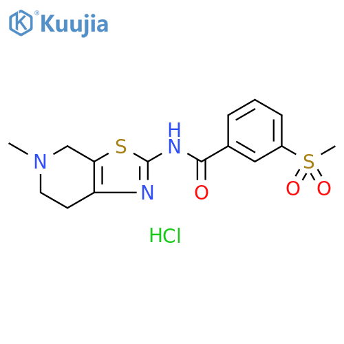 3-methanesulfonyl-N-{5-methyl-4H,5H,6H,7H-1,3thiazolo5,4-cpyridin-2-yl}benzamide hydrochloride structure