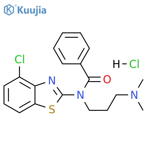 N-(4-chloro-1,3-benzothiazol-2-yl)-N-[3-(dimethylamino)propyl]benzamide hydrochloride structure