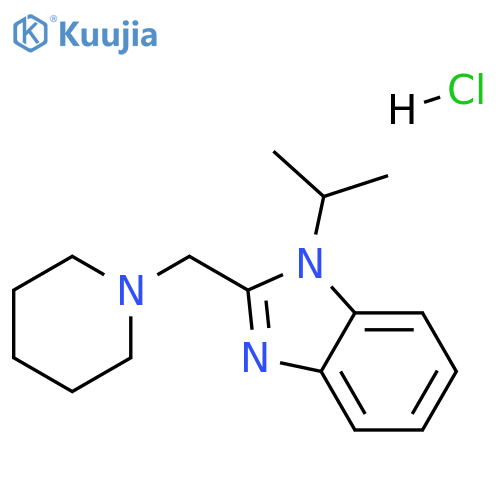 2-(piperidin-1-ylmethyl)-1-propan-2-ylbenzimidazole:hydrochloride structure