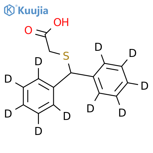 2-(Diphenylmethyl)thioacetic Acid-d10 structure