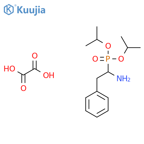 bis(propan-2-yl) (1-amino-2-phenylethyl)phosphonate; oxalic acid structure