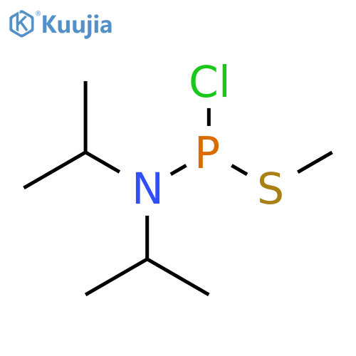 1-Chloro-N,N-diisopropyl-1-(methylthio)phosphanamine structure