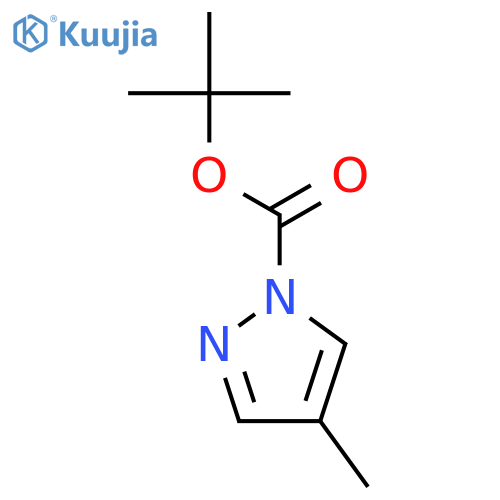 tert-butyl 4-methyl-1H-pyrazole-1-carboxylate structure