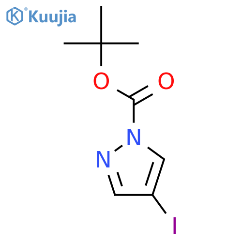 Tert-butyl 4-iodo-1H-pyrazole-1-carboxylate structure