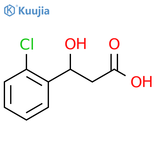 3-(2-Chlorophenyl)-3-hydroxypropanoic acid structure