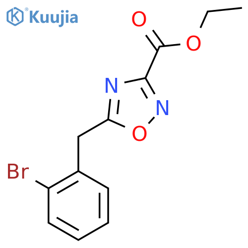 Ethyl 5-(2-Bromobenzyl)-1,2,4-oxadiazole-3-carboxylate structure