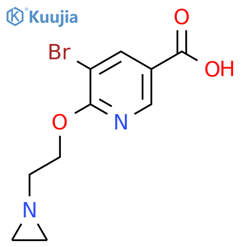 6-(2-Aziridin-1-ylethoxy)-5-bromonicotinic acid structure