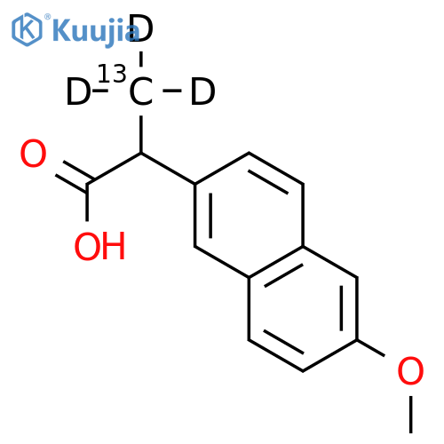 rac-Naproxen-13C,d3 structure
