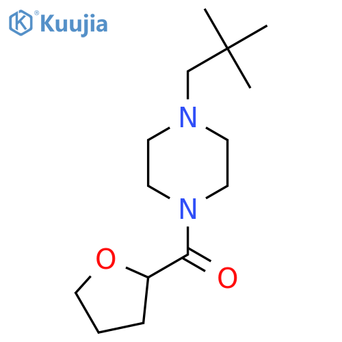 1-(2,2-dimethylpropyl)-4-(oxolane-2-carbonyl)piperazine structure