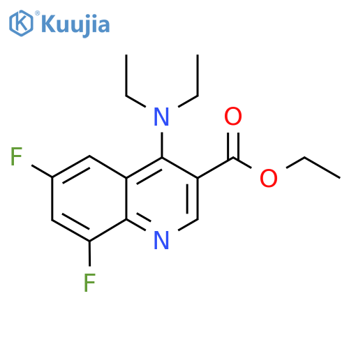 Ethyl 4-(diethylamino)-6,8-difluoroquinoline-3-carboxylate structure