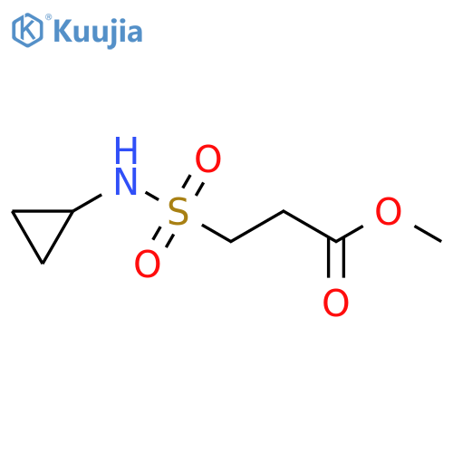 methyl 3-(cyclopropylsulfamoyl)propanoate structure