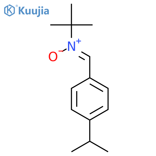 2-Propanamine,2-methyl-N-[[4-(1-methylethyl)phenyl]methylene]-, N-oxide (9CI) structure