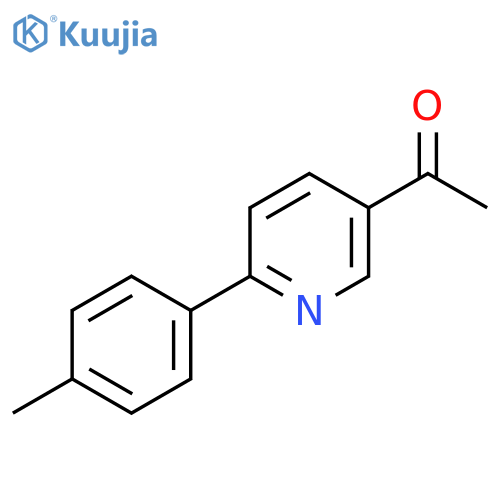 1-[6-(4-Methylphenyl)pyridin-3-yl]ethanone structure