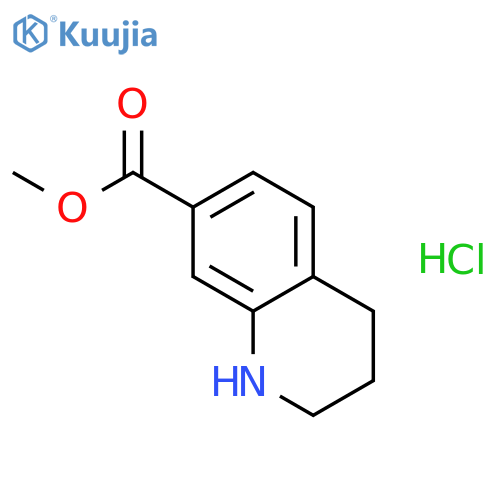 Methyl 1,2,3,4-tetrahydroquinoline-7-carboxylate hydrochloride structure