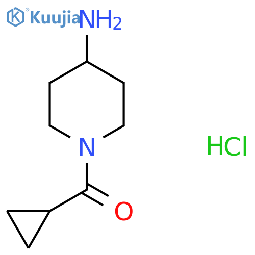 (4-aminopiperidin-1-yl)-cyclopropylmethanone;hydrochloride structure