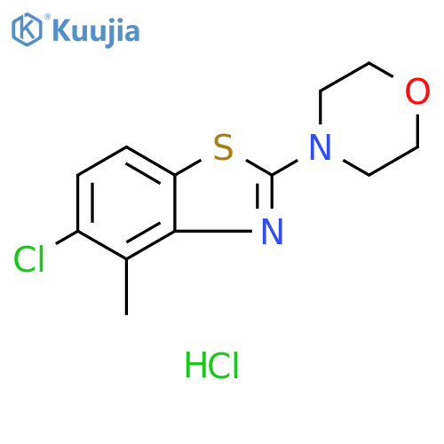 5-chloro-4-methyl-2-(morpholin-4-yl)-1,3-benzothiazole hydrochloride structure