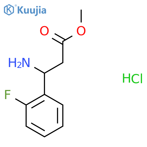 Methyl 3-amino-3-(2-fluorophenyl)propanoate HCl structure