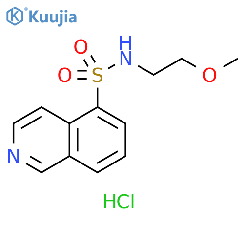 N-(2-methoxyethyl)isoquinoline-5-sulfonamide hydrochloride structure