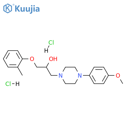 1-4-(4-methoxyphenyl)piperazin-1-yl-3-(2-methylphenoxy)propan-2-ol dihydrochloride structure