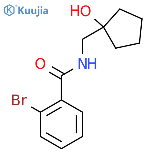 2-bromo-N-(1-hydroxycyclopentyl)methylbenzamide structure