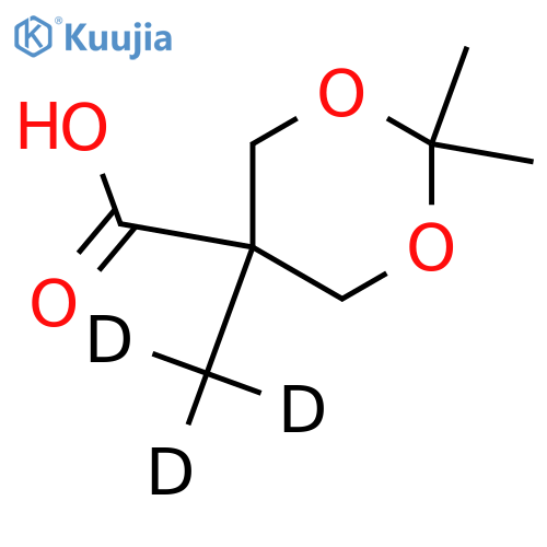 2,2,5-Trimethyl-1,3-dioxane-5-carboxylic Acid-d3 structure