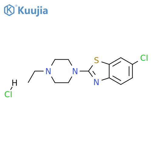 6-chloro-2-(4-ethylpiperazin-1-yl)-1,3-benzothiazole hydrochloride structure