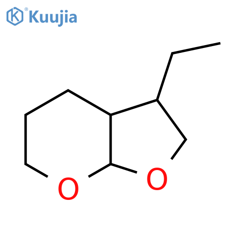 4H-Furo[2,3-b]pyran, 3-ethylhexahydro- structure