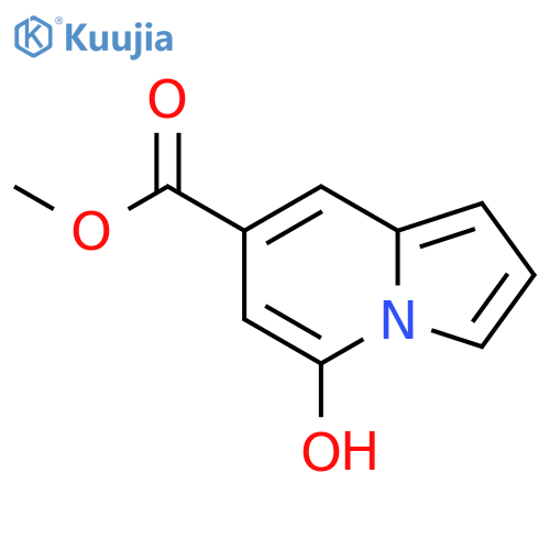 Methyl 5-hydroxyindolizine-7-carboxylate structure