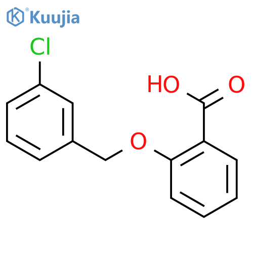 2-(3-Chlorobenzyl)oxybenzoic Acid structure