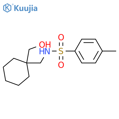 N-{[1-(hydroxymethyl)cyclohexyl]methyl}-4-methylbenzene-1-sulfonamide structure
