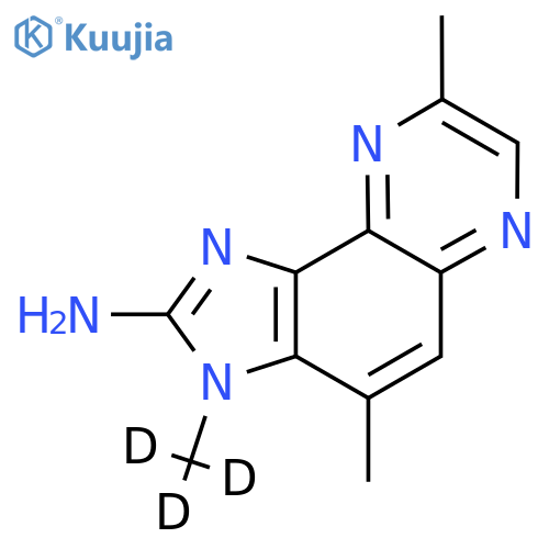 2-Amino-3,4,8-trimethyl-3H-imidazo4,5-fquinoxaline-d3 structure