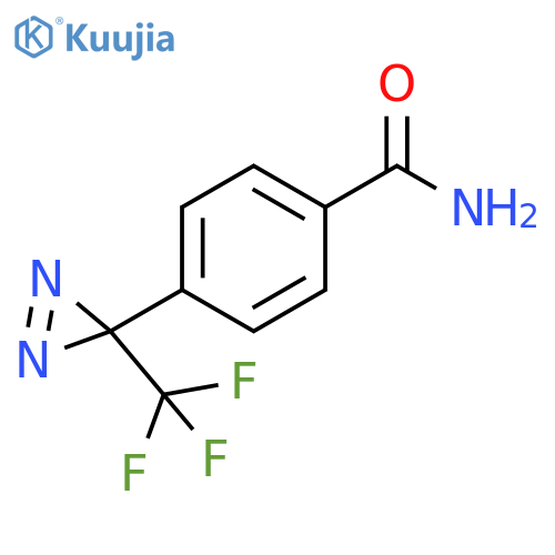 4-(3-(Trifluoromethyl)-3H-diazirin-3-yl)benzamide structure